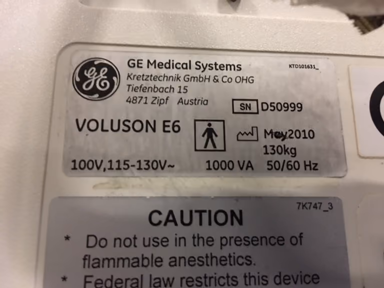 2010 GE Voluson E6 BT_09, photo 5