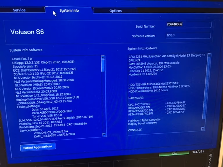 2013 GE Voluson S6 BT_12, photo 8