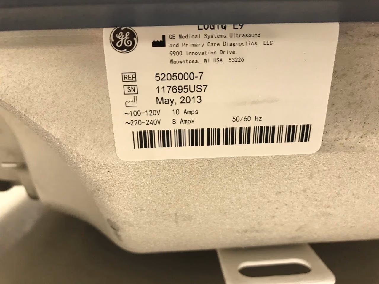 2013 GE Logiq E9, photo 8