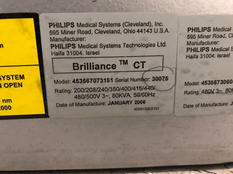 2006 Philips Brilliance 16 Slice, photo 8