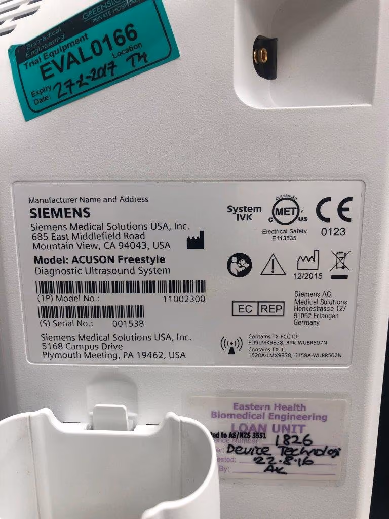 2015 Siemens Acuson Freestyle, photo 6
