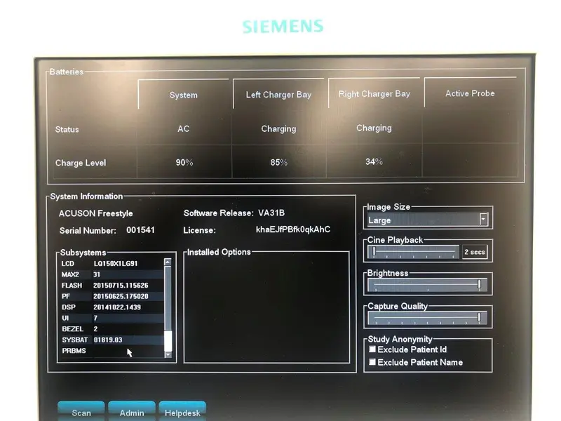 2015 Siemens Acuson Freestyle, photo 2