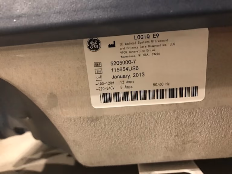 2013 GE Logiq E9, photo 10