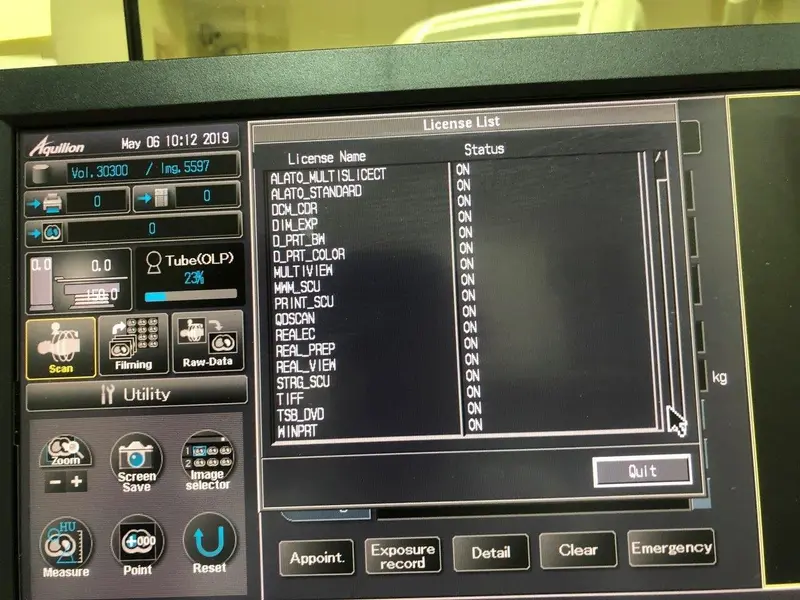 2011 Toshiba Aquilion RX – 16 slice, photo 4