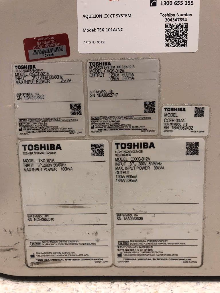 2009 Toshiba Aquilion CX 128, photo 7