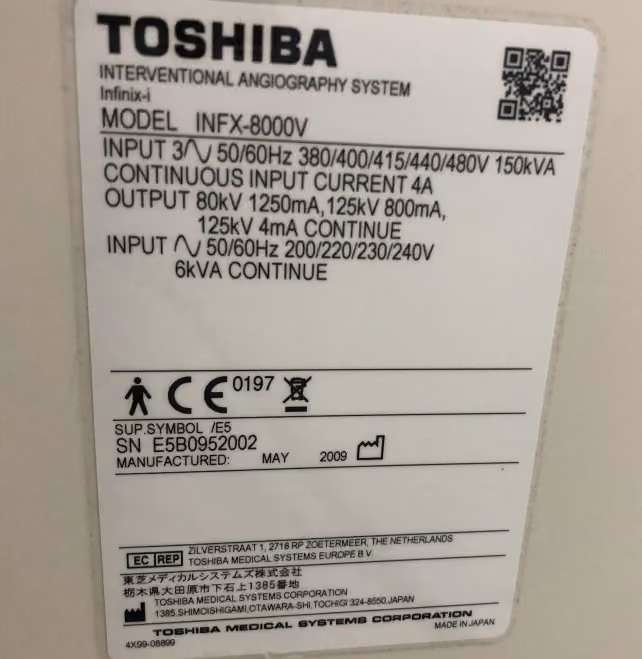 2009 Toshiba Infinix 8000D Cardiac, photo 10