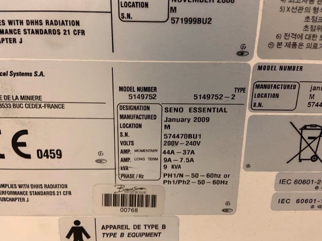 2009 GE Senographe Essentials, photo 6
