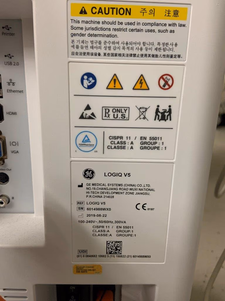 2019 GE Logiq V5, photo 7