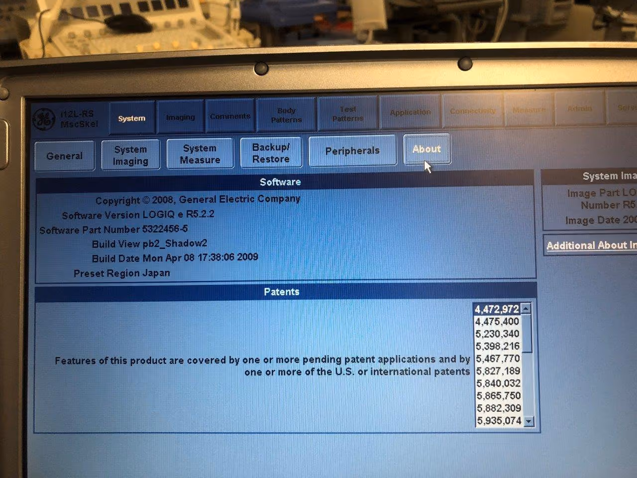 2009 GE Logiq e, photo 6
