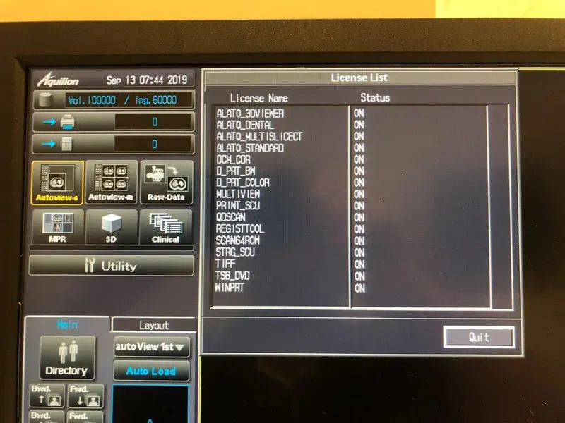 2009 Toshiba Aquilion 64, photo 2