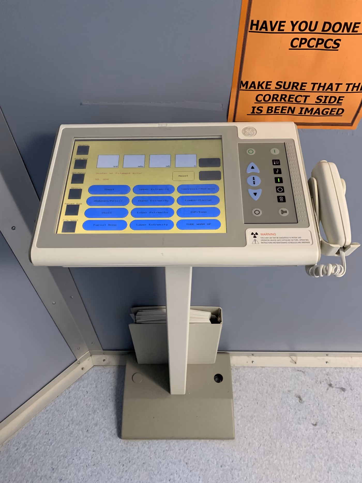 2009 GE Proteus X-Ray System with Ceiling Suspension, photo 6