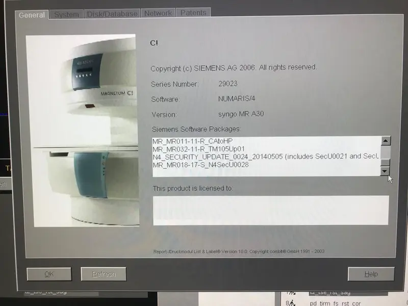 2007 Siemens Magnetom C, photo 2
