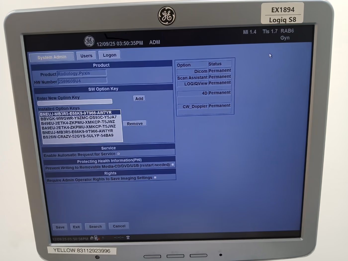 2014 GE Logiq S8, photo 7