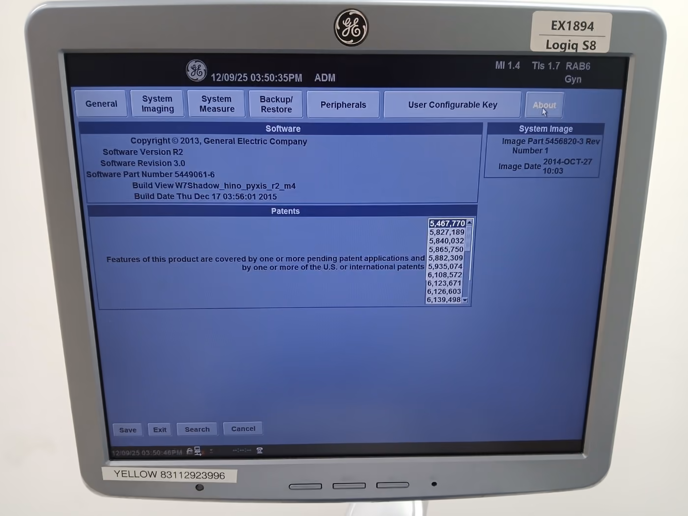 2014 GE Logiq S8, photo 8