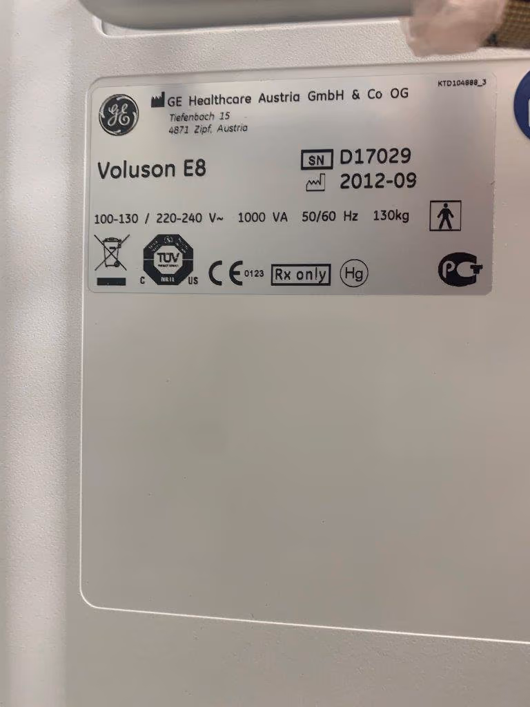 2012 GE Voluson E8_BT13, photo 6