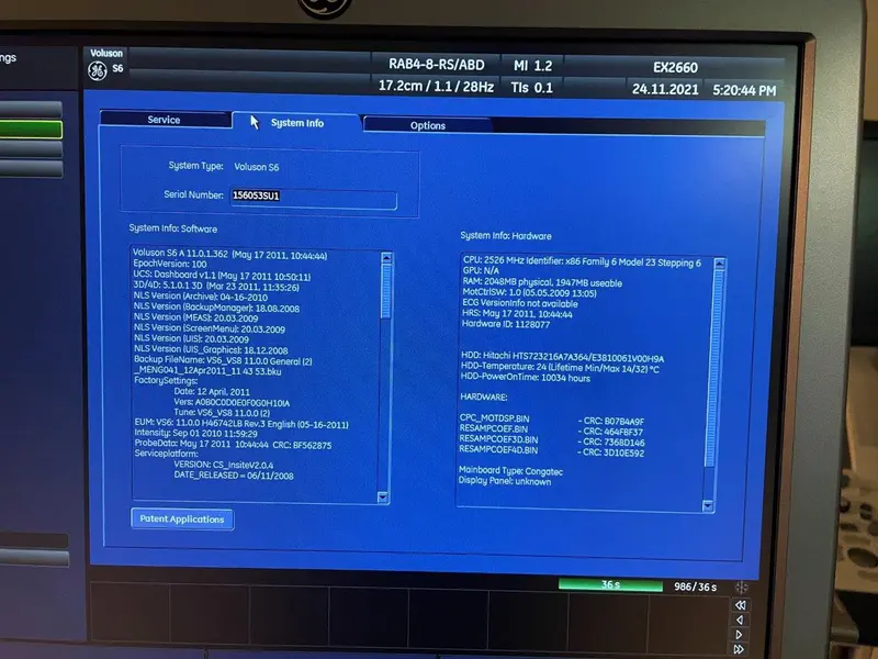 2011 GE Voluson S6 -3D/4D, photo 4