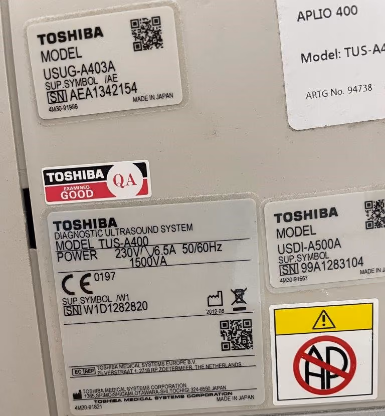 2012 Toshiba Aplio 400, photo 5