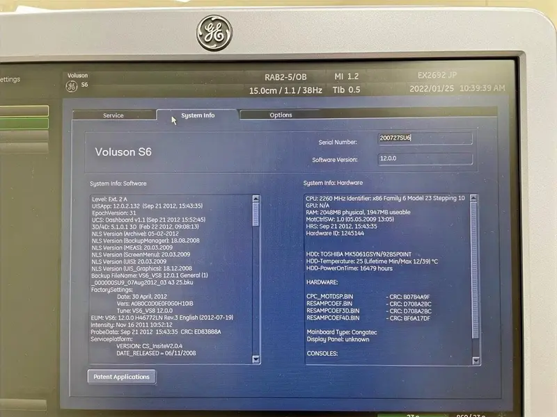 2012 GE Voluson S6 -3D/4D, photo 3