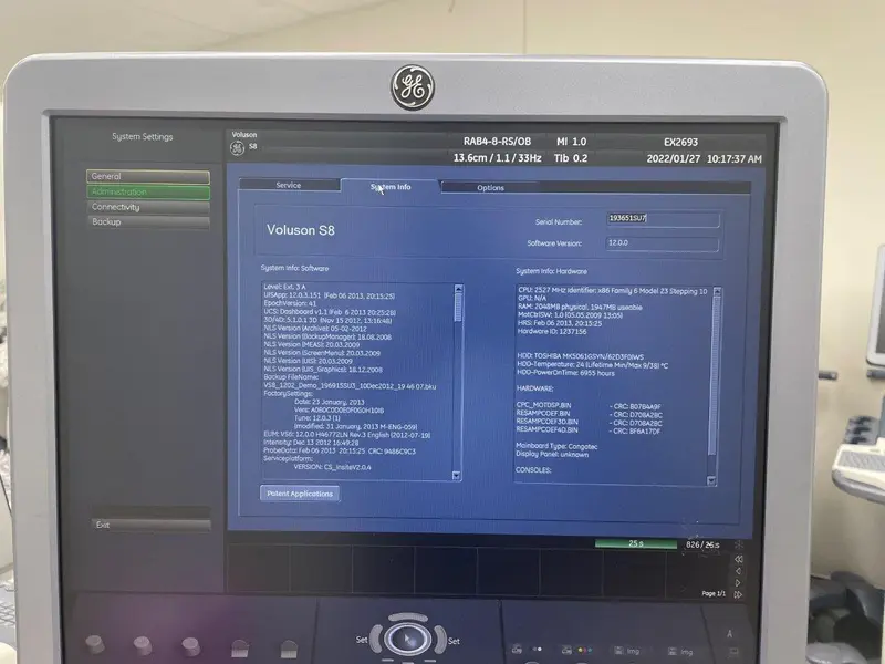 2012 GE Voluson S8 – 3D/4D, photo 4