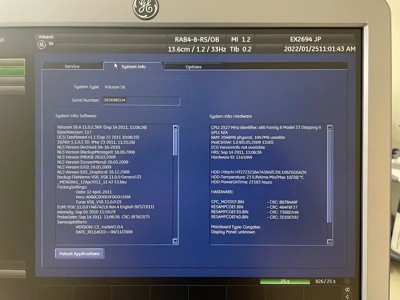2011 GE Voluson S6 -3D/4D, photo 3