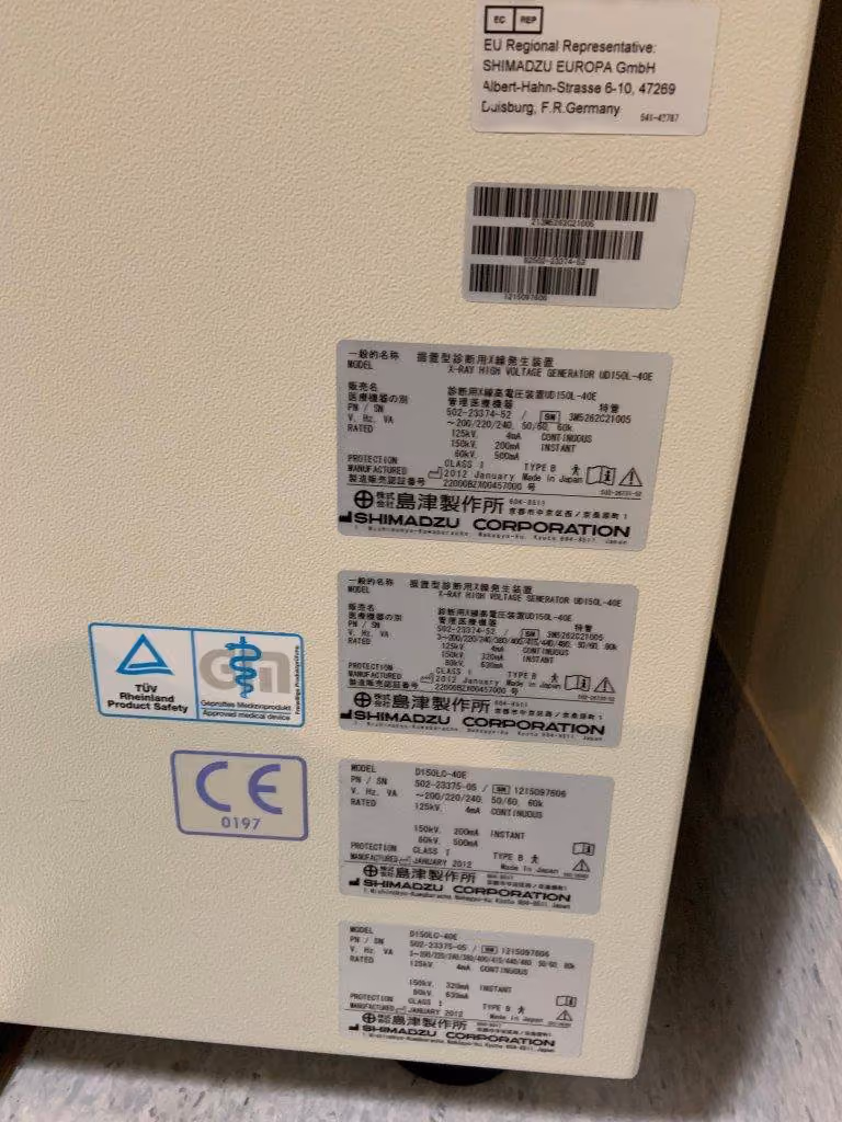 2012 Shimadzu UD150L-40E Rad room, photo 7