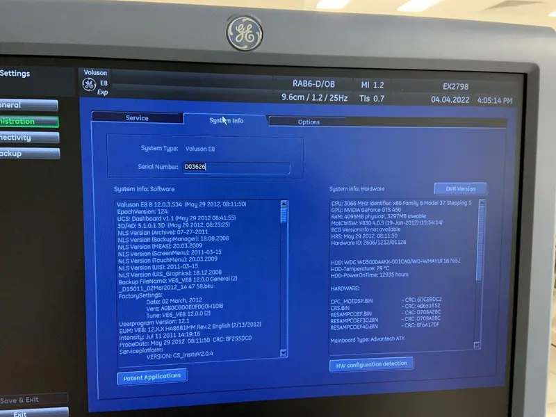 2008 GE Voluson E8 Expert, photo 4