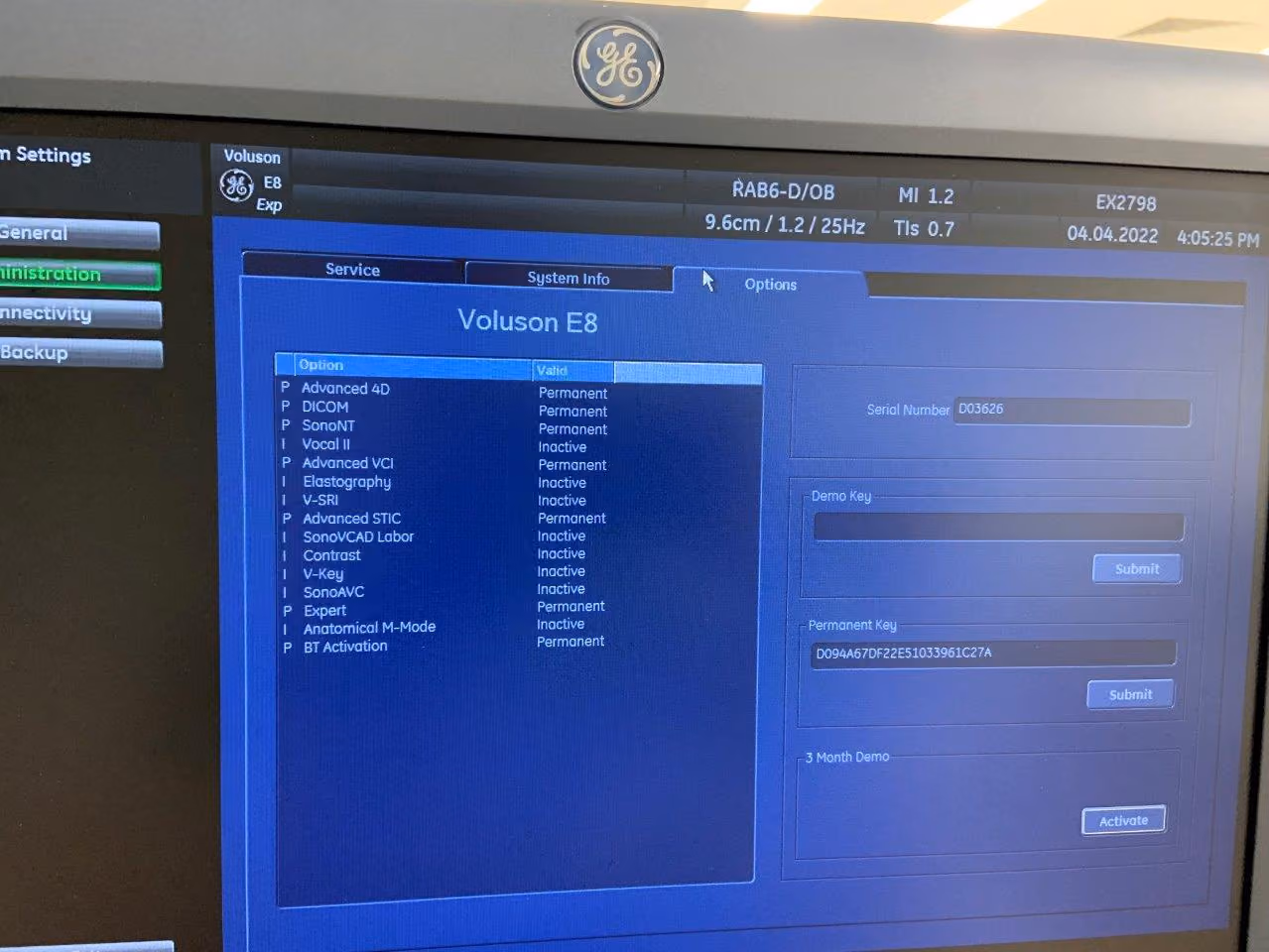 2008 GE Voluson E8 Expert, photo 5