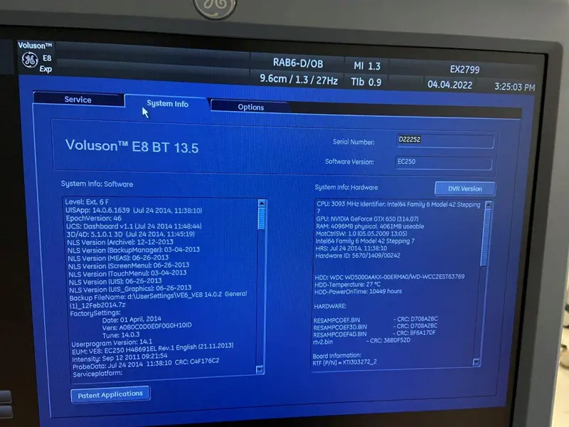 2013 GE Voluson E8 Expert, photo 2