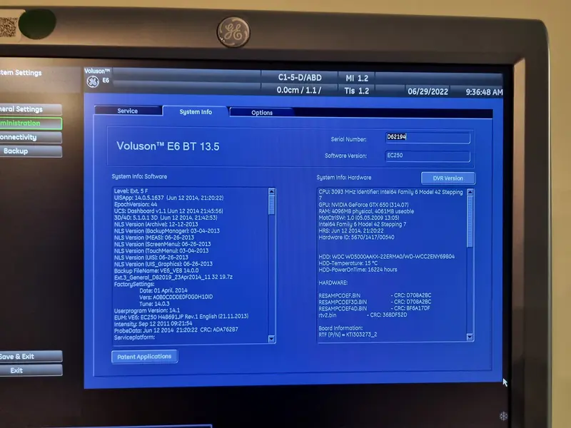 2014 GE Voluson E6, photo 4
