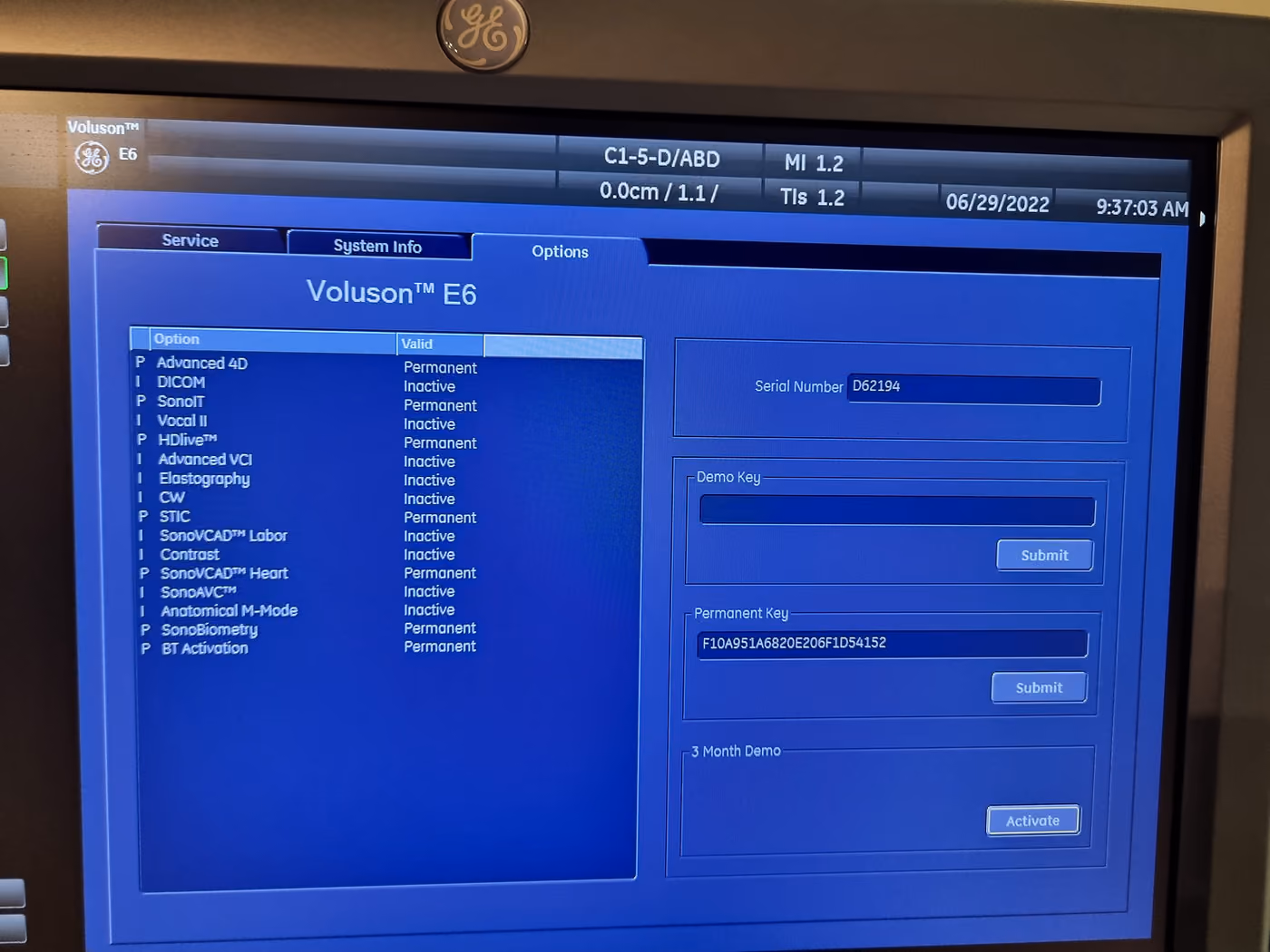 2014 GE Voluson E6, photo 5