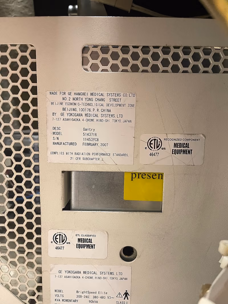 2007 GE Brightspeed 16 CT, photo 10