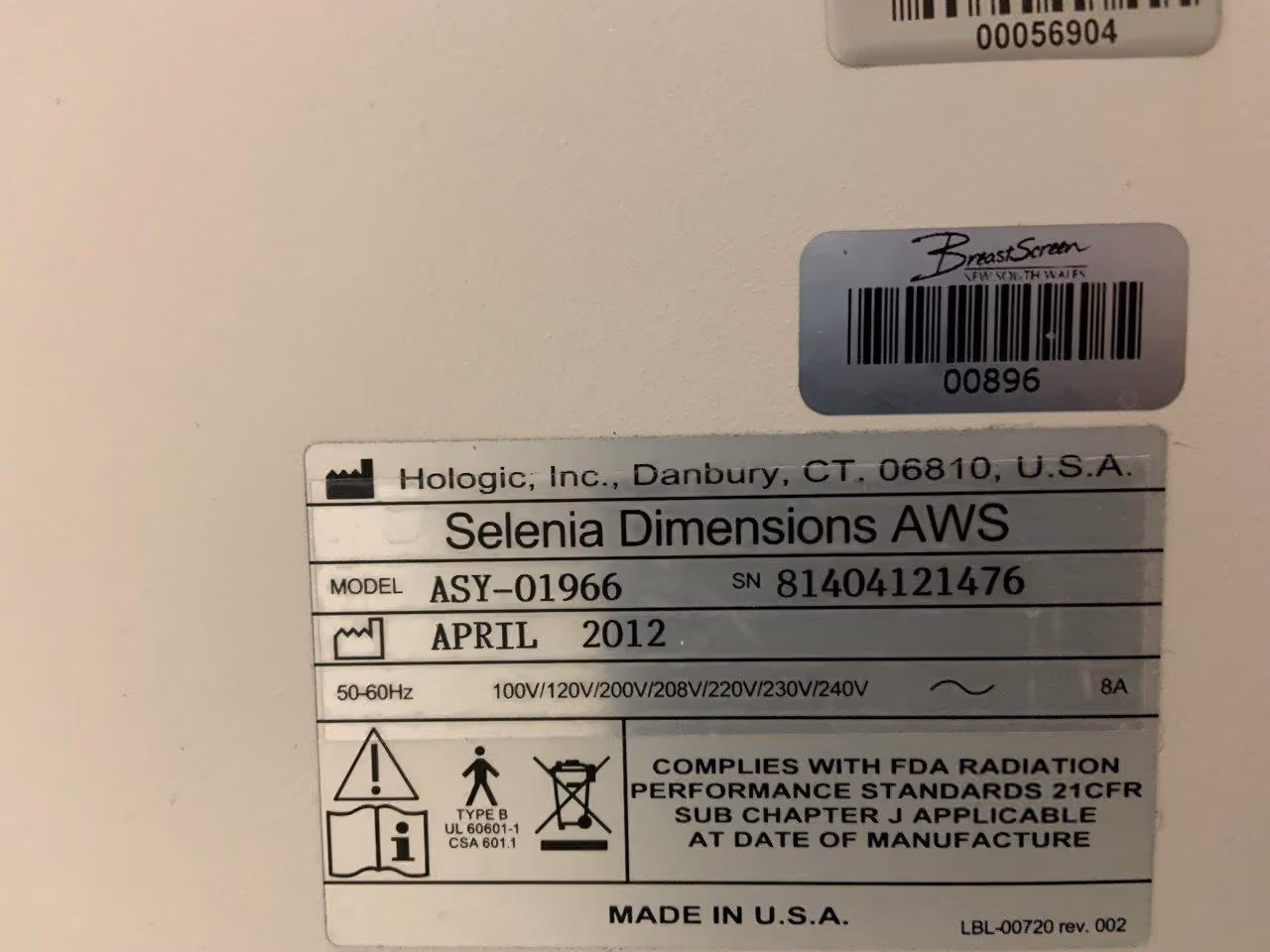 2012 Hologic Selenia Dimensions Mammo with Tomo & Tomo Biopsy, photo 14