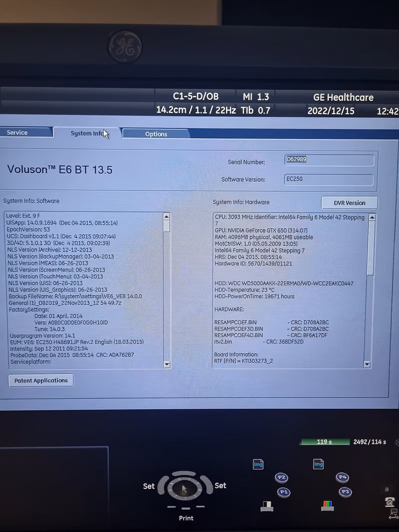 2014 GE Voluson E6 BT13.5, photo 8