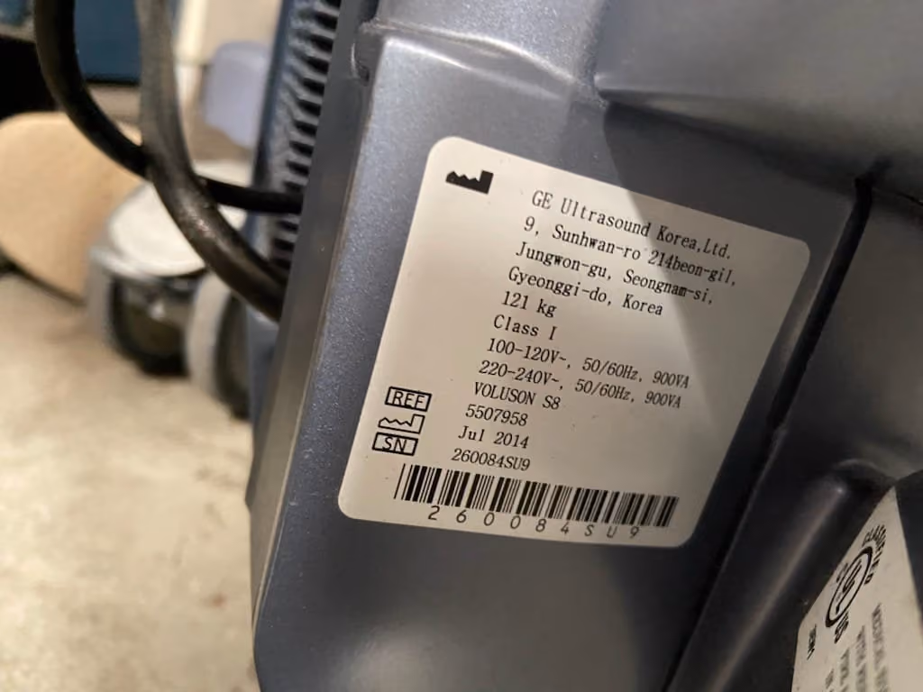 2014 GE Voluson S8, photo 9