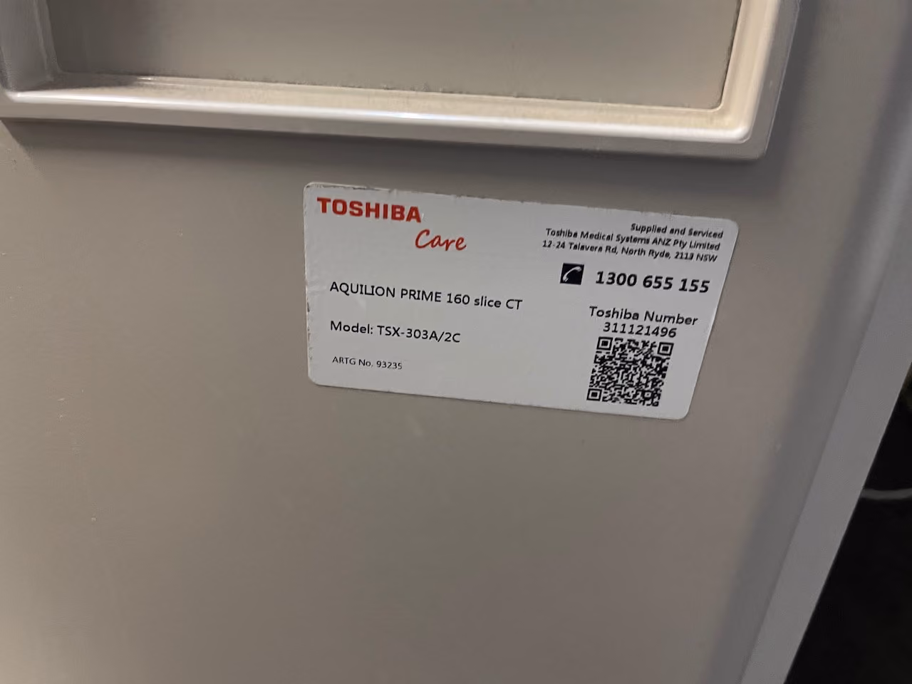 2013 Toshiba Aquilion Prime 160 Slice, photo 5