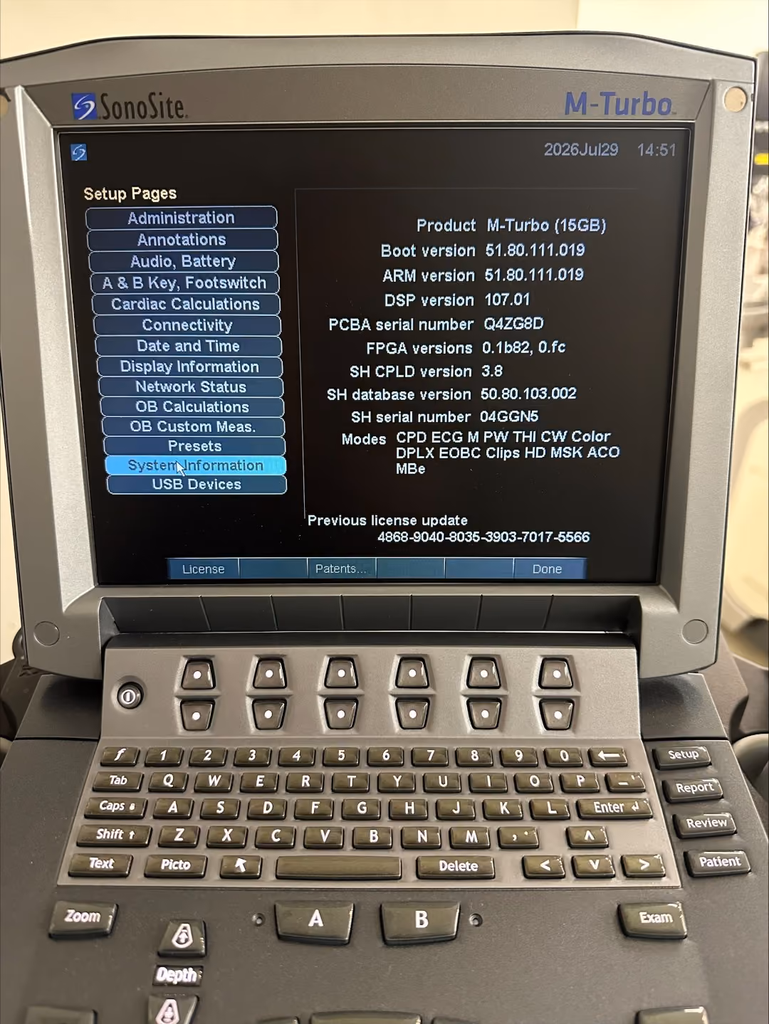 2018 Sonosite Fujifilm SonoSite M-Turbo, photo 5