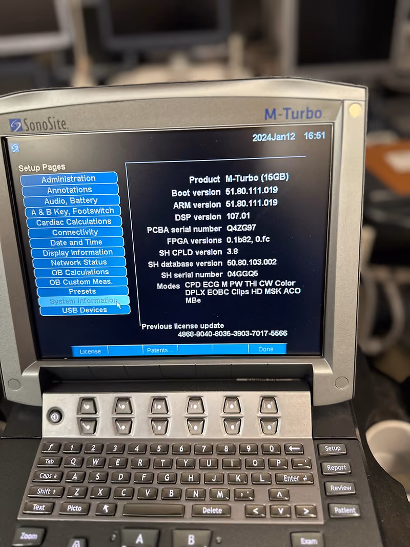 2018 Sonosite M-Turbo, photo 5
