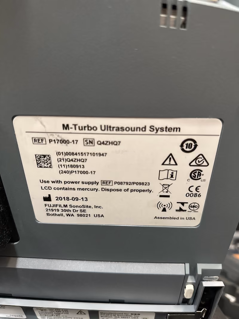 2018 Sonosite M-Turbo, photo 6