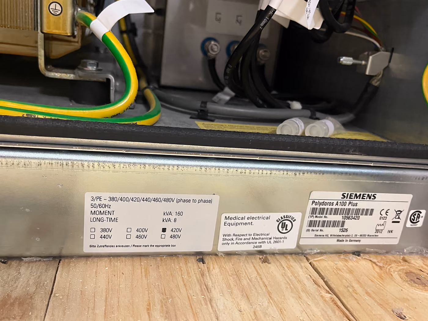 2011 Siemens Artis Zee Floor Mounted, photo 5
