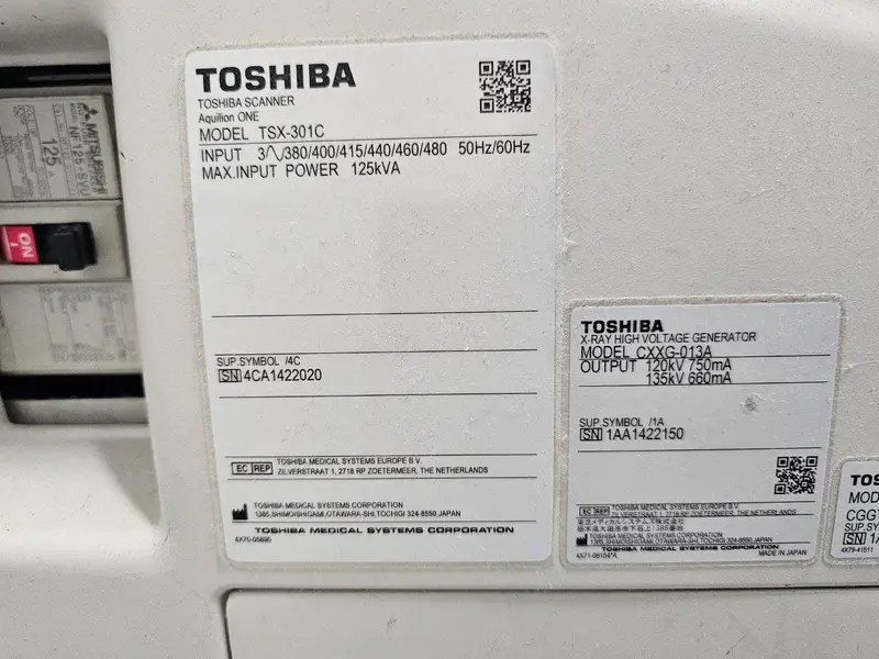 2014 Toshiba Aquilion One 640 Slice, photo 2