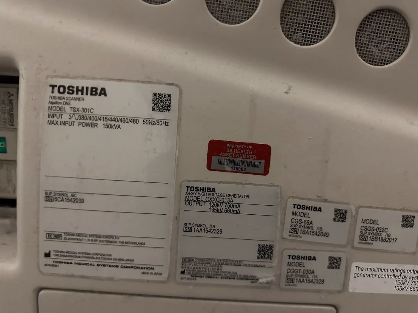 2015 Toshiba Aquilion One 640 Slice, photo 9