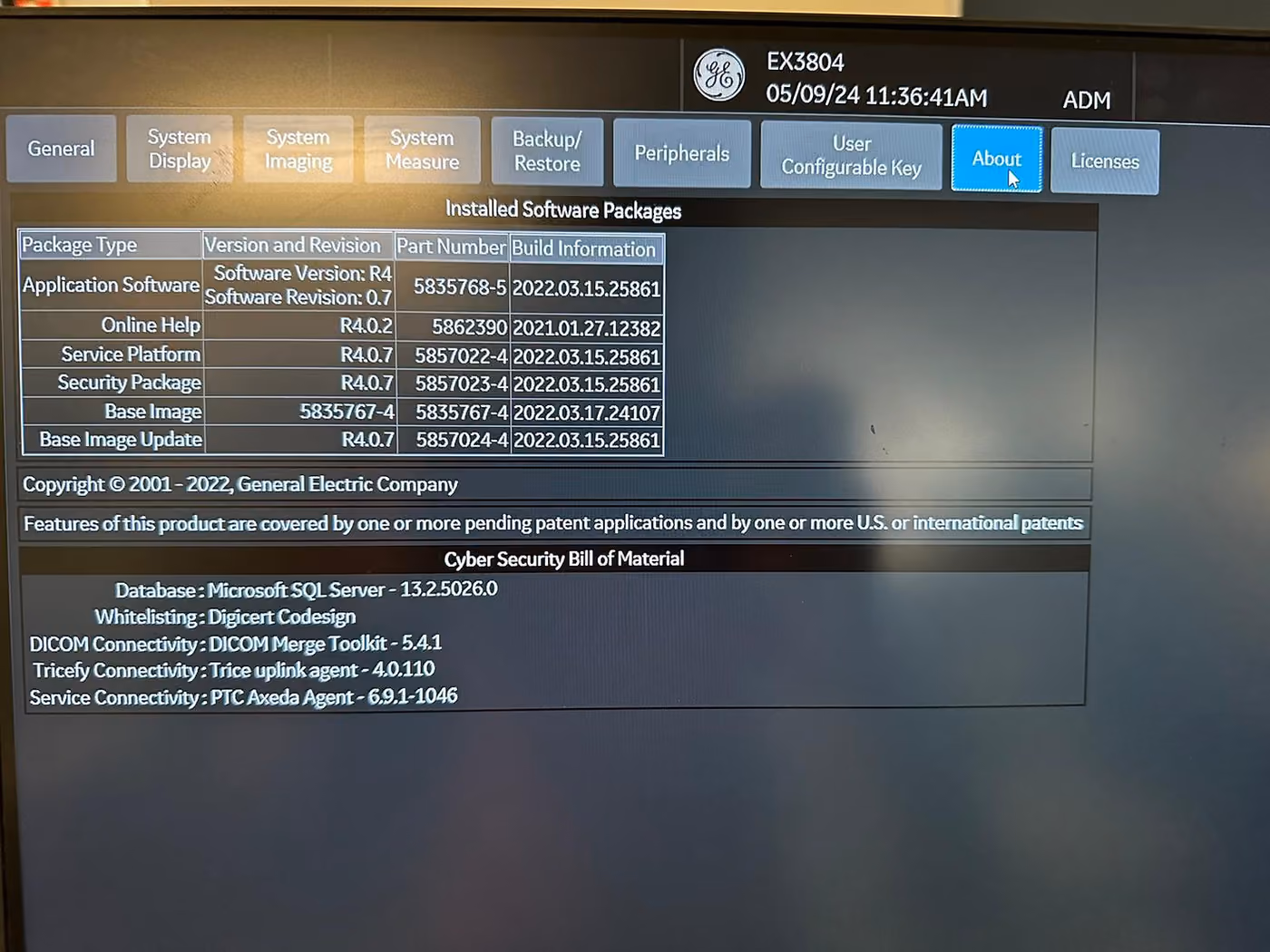 2022 GE Logiq P9, photo 5