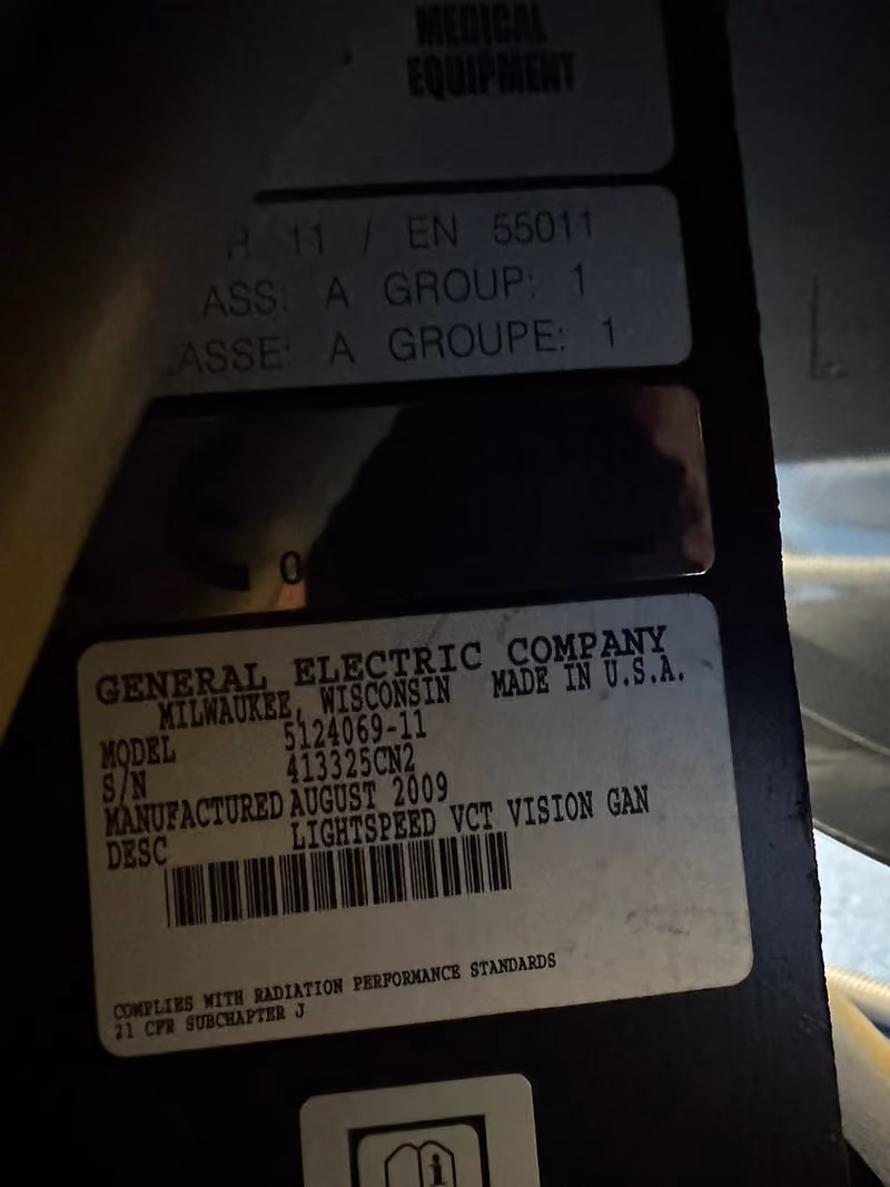 2009 GE Lightspeed VCT 64 Slice, photo 7