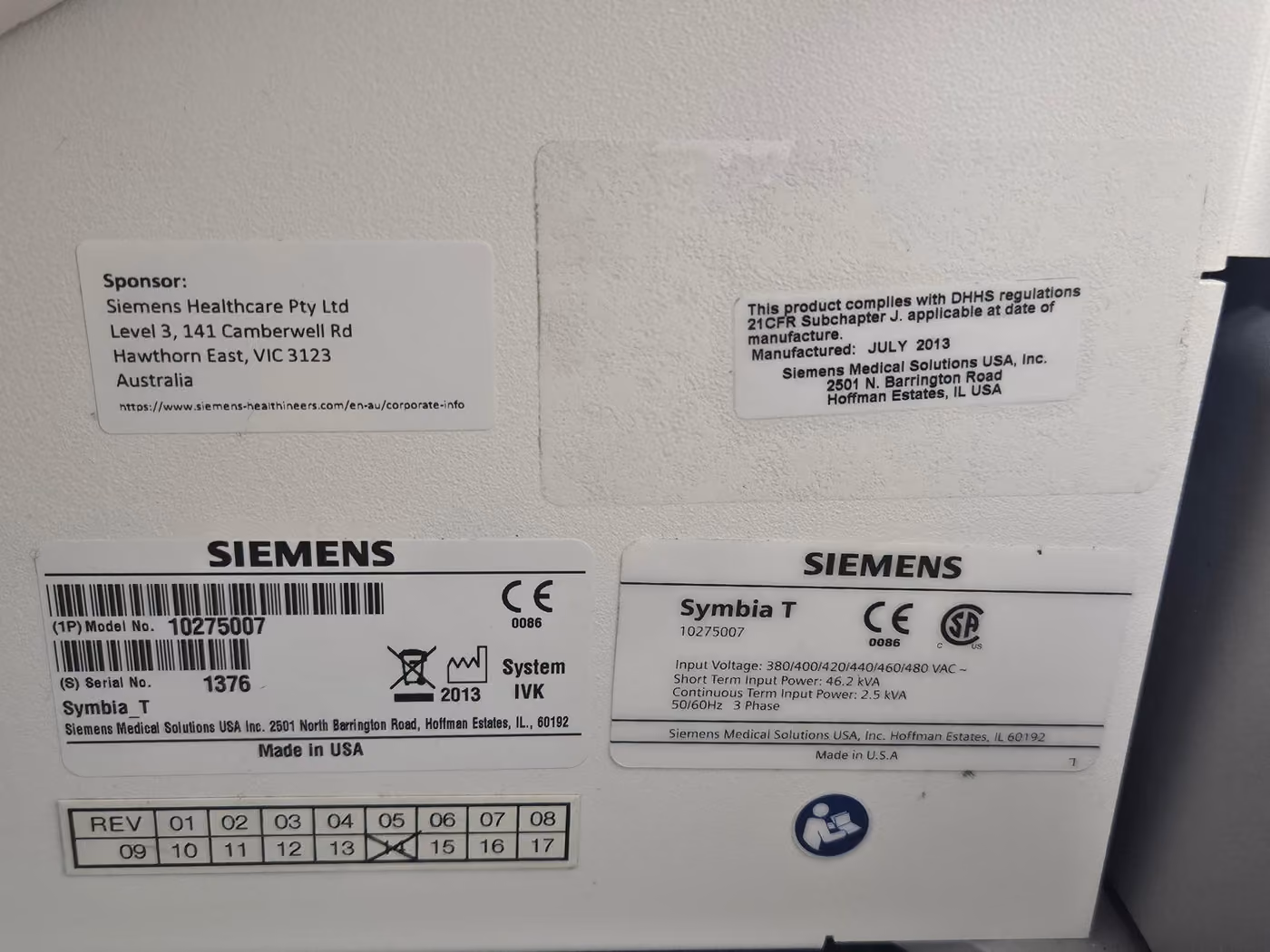 2013 Siemens Symbia T, photo 15