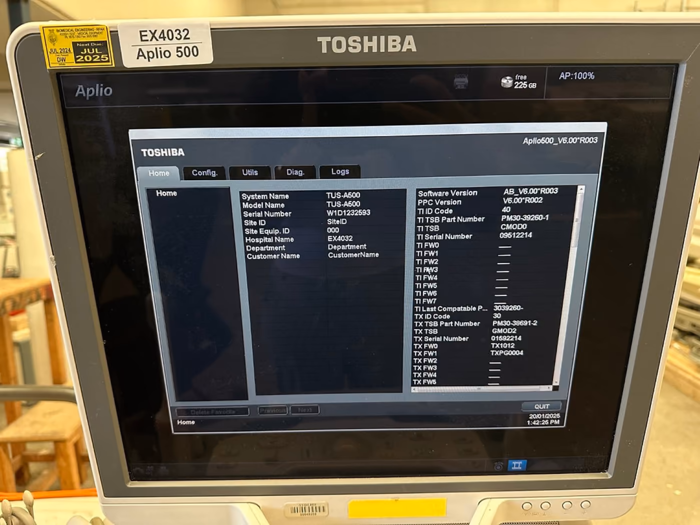 2012 Toshiba Aplio 500, photo 7