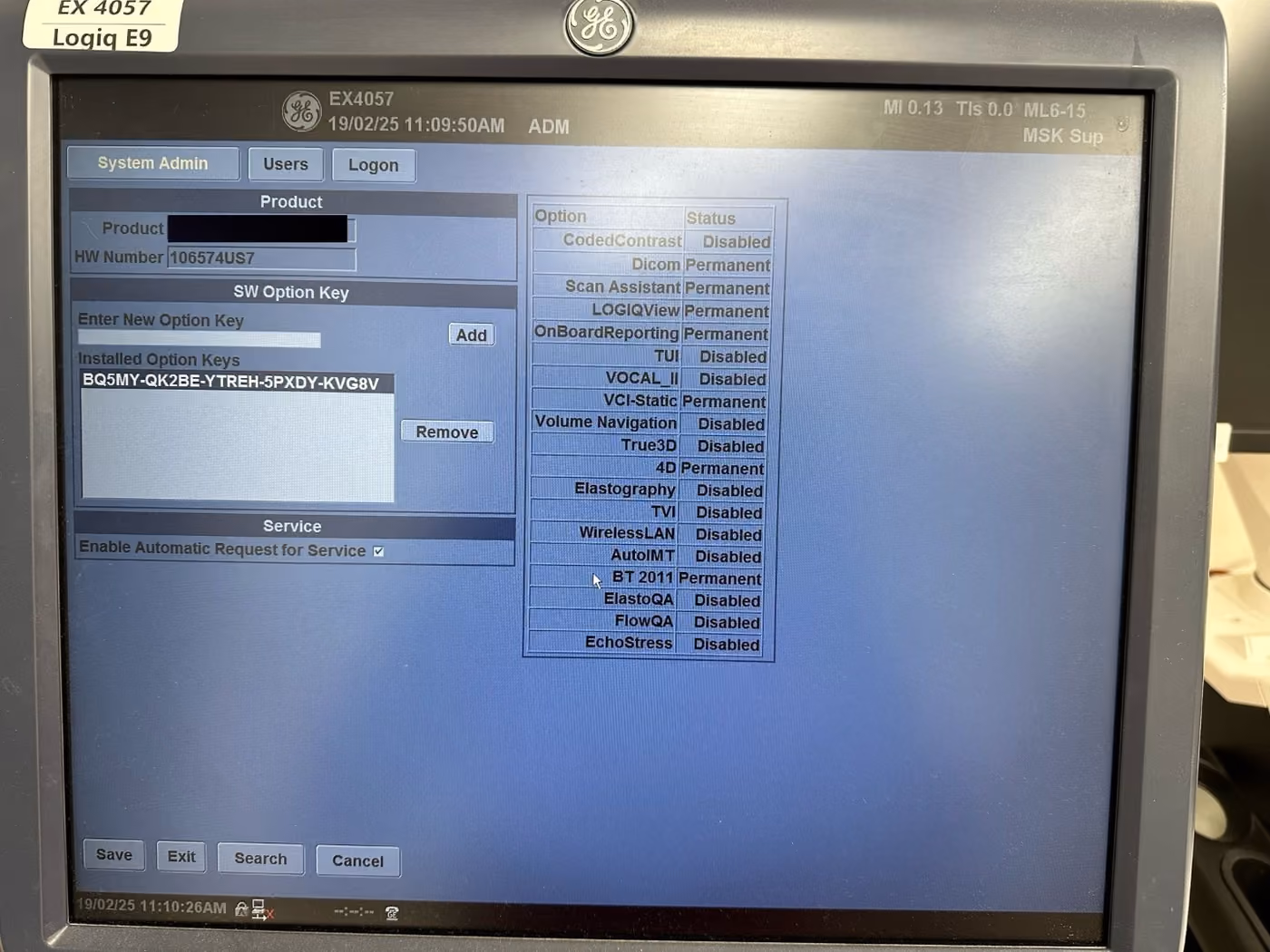 2011 GE Logiq E9, photo 6