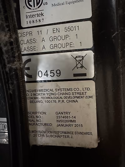 2015 GE Optima 580 16 Slice, photo 9