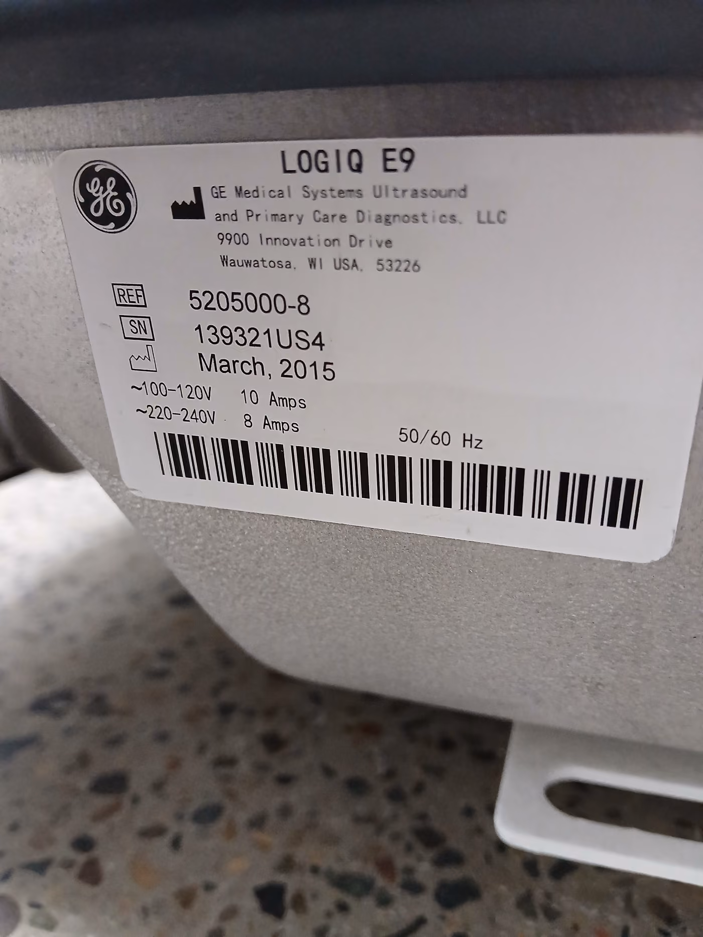 2015 GE Logiq E9, photo 7