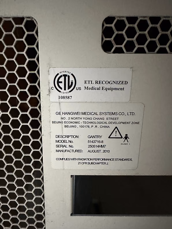 2010 GE Brightspeed 16 Slice, photo 11