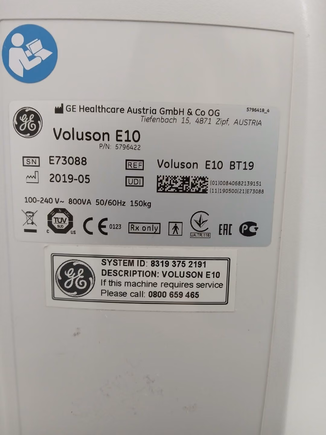 2019 GE Voluson E10, photo 8
